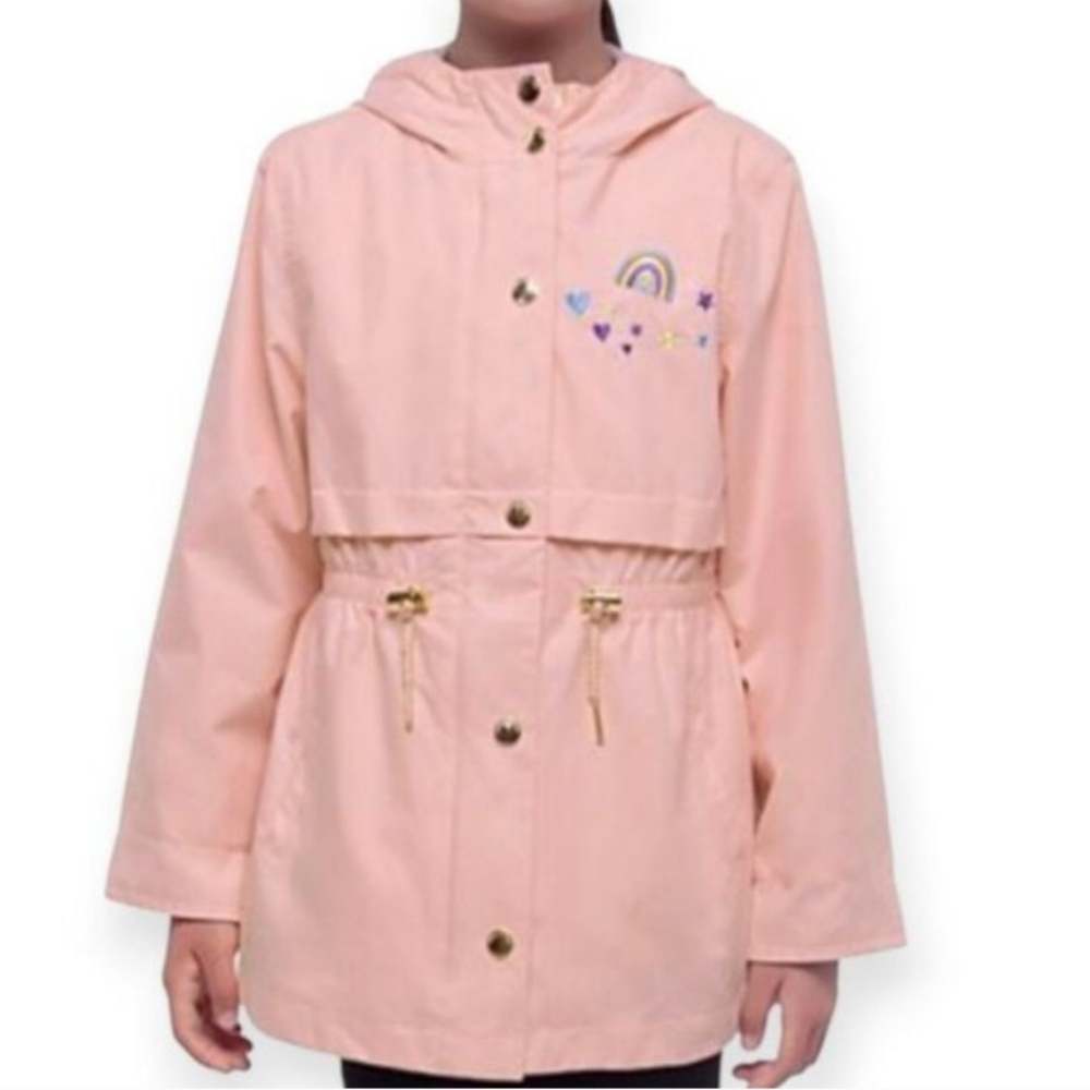 Rokka&rolla Pink Girls Raincoat with Hood Sz.YS NWT.